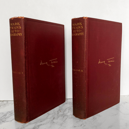 Mark Twain's Autobiography Volumes I & II [1925 LIMITED EDITION] - Bookshop Apocalypse