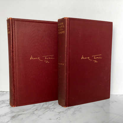 Mark Twain's Autobiography Volumes I & II [1925 LIMITED EDITION] - Bookshop Apocalypse