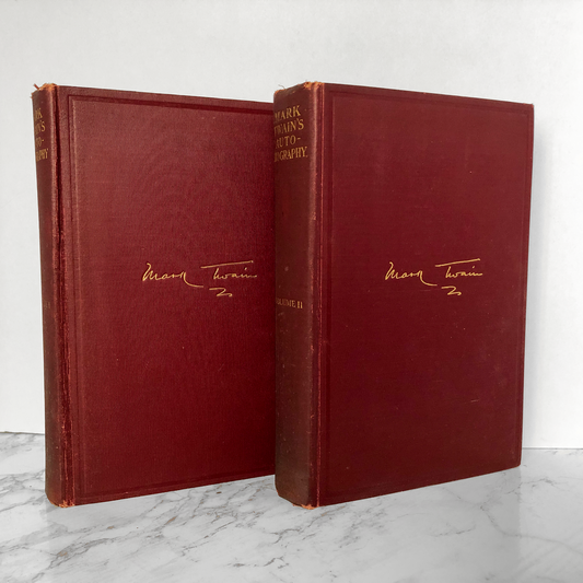 Mark Twain's Autobiography Volumes I & II [1925 LIMITED EDITION] - Bookshop Apocalypse