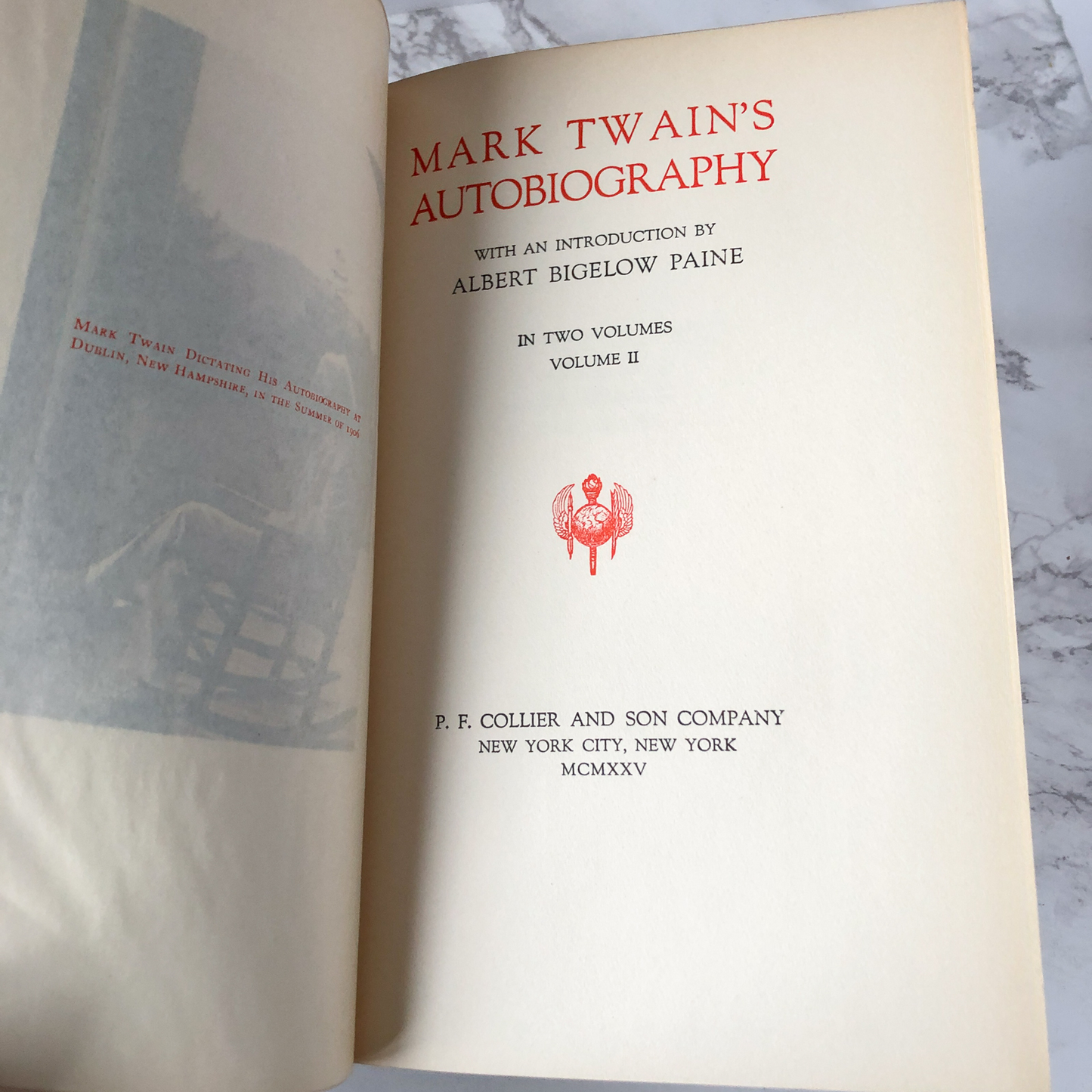 Mark Twain's Autobiography Volumes I & II [1925 LIMITED EDITION] - Bookshop Apocalypse