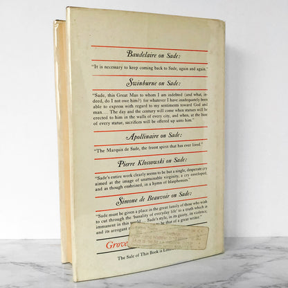 The Marquis de Sade: The Complete Justine, Philosophy in the Bedroom & Other Writings [FIRST AMERICAN EDITION] 1965