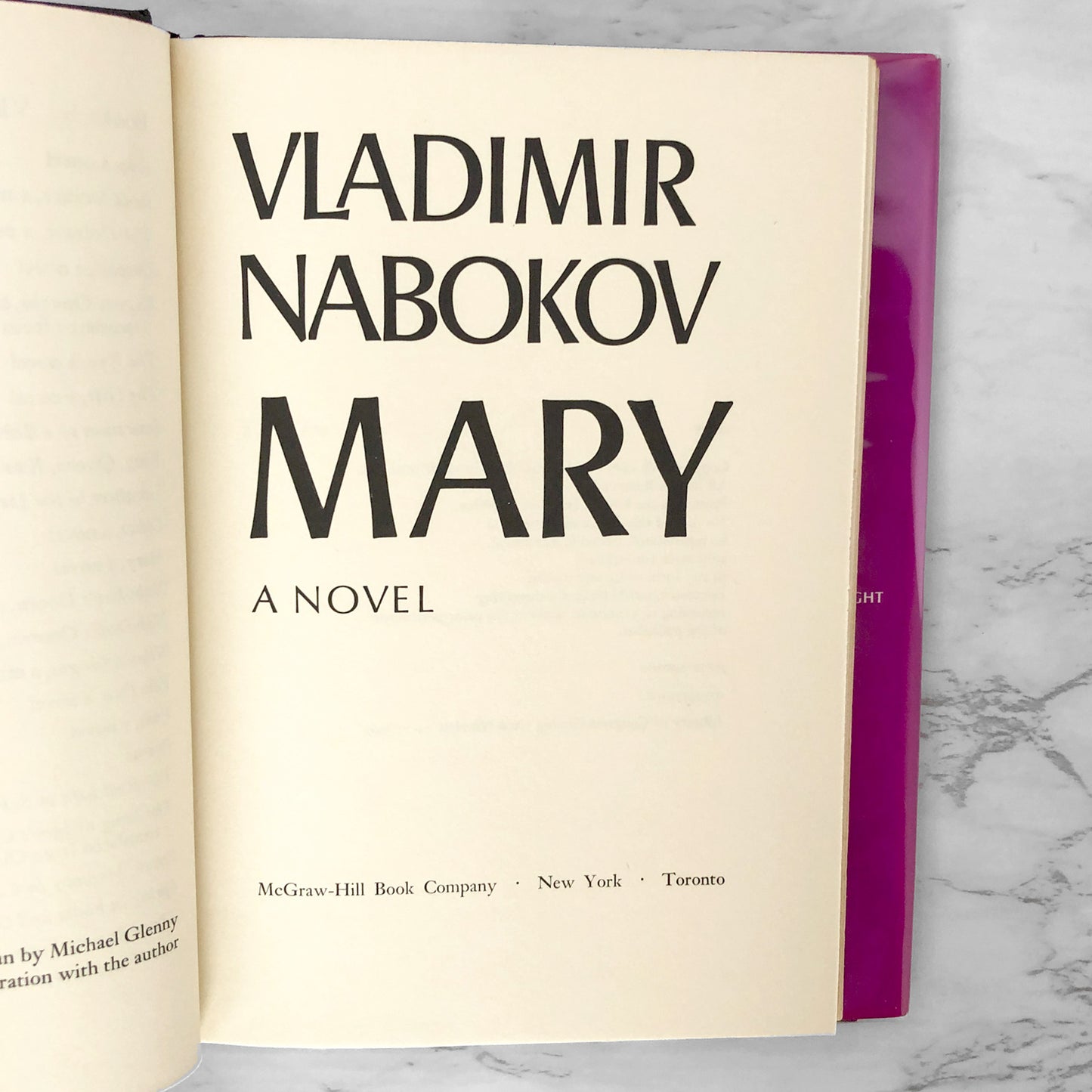 Mary by Vladimir Nabokov [FIRST EDITION / FIRST PRINTING] 1970