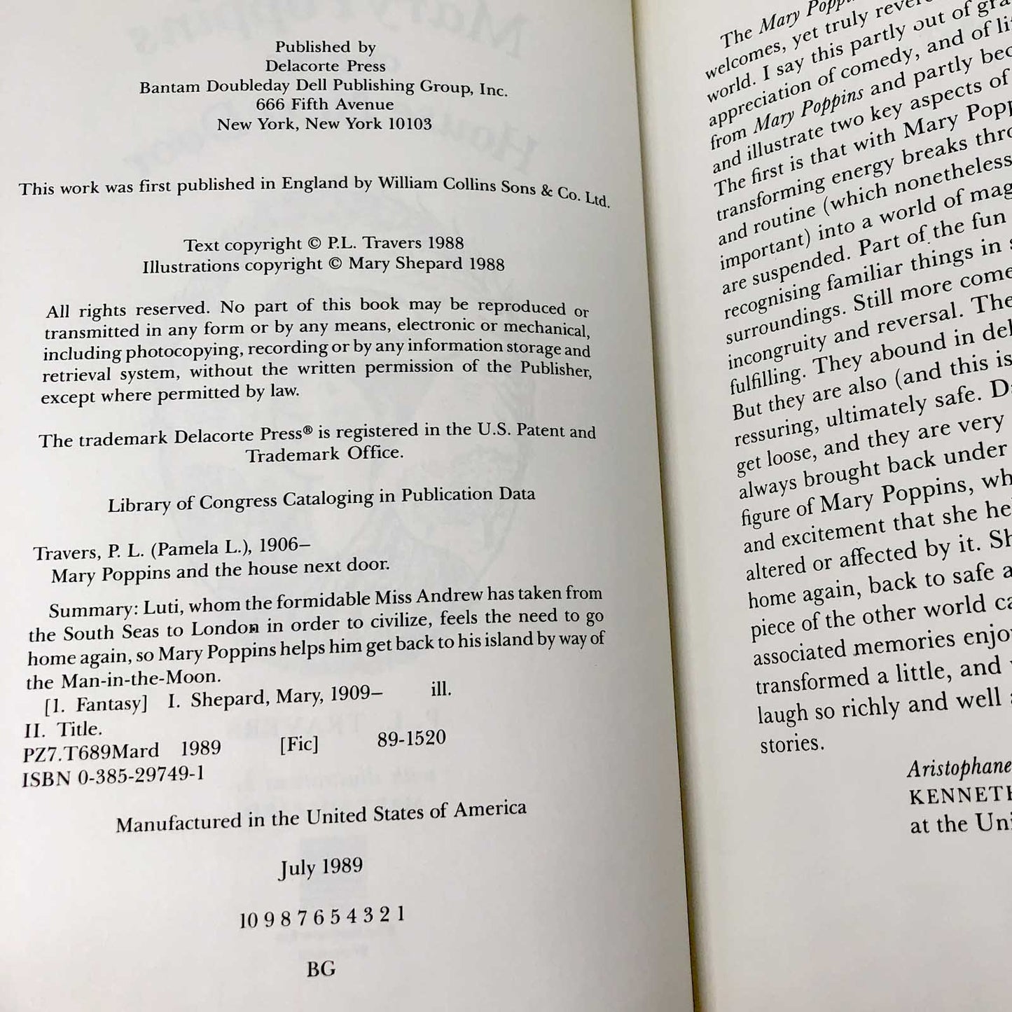 Mary Poppins and the House Next Door by P.L. Travers [FIRST EDITION • FIRST PRINTING]