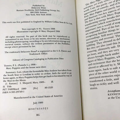 Mary Poppins and the House Next Door by P.L. Travers [FIRST EDITION • FIRST PRINTING]