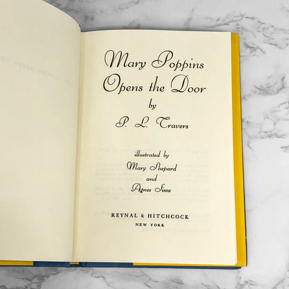 Mary Poppins Opens the Door by P.L. Travers [RARE BOOK CLUB EDITION] 2000