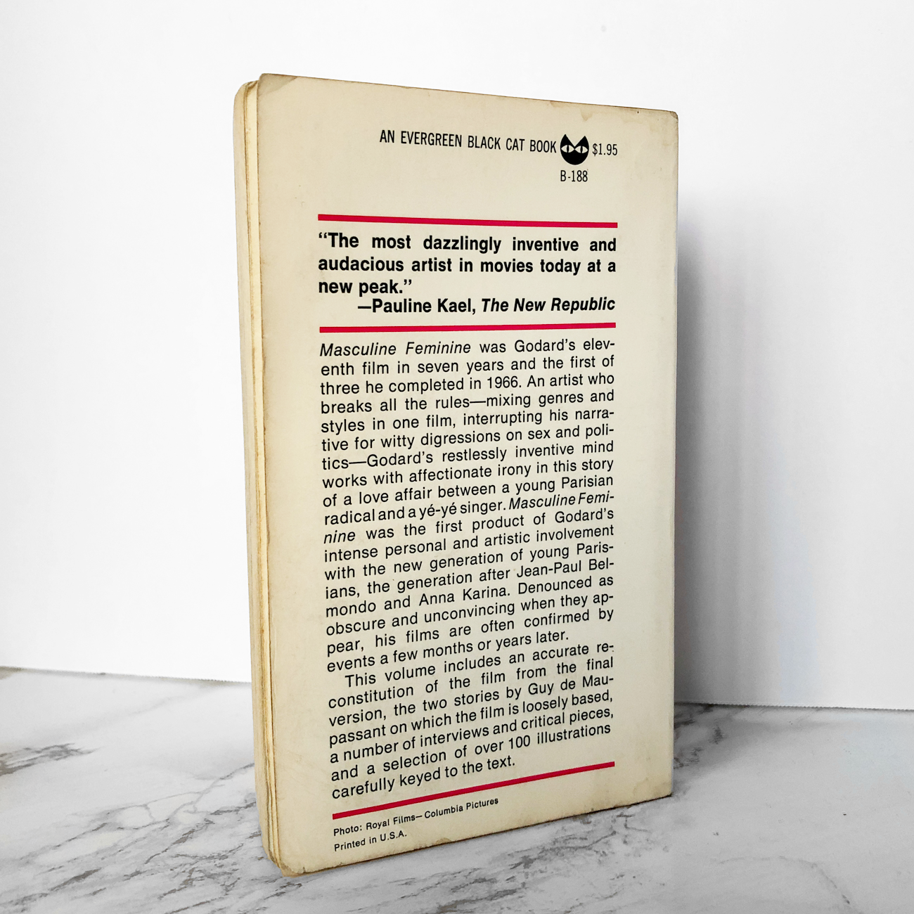 Masculine Feminine : A Film by Jean-Luc Godard [FIRST PRINTING] - Bookshop Apocalypse