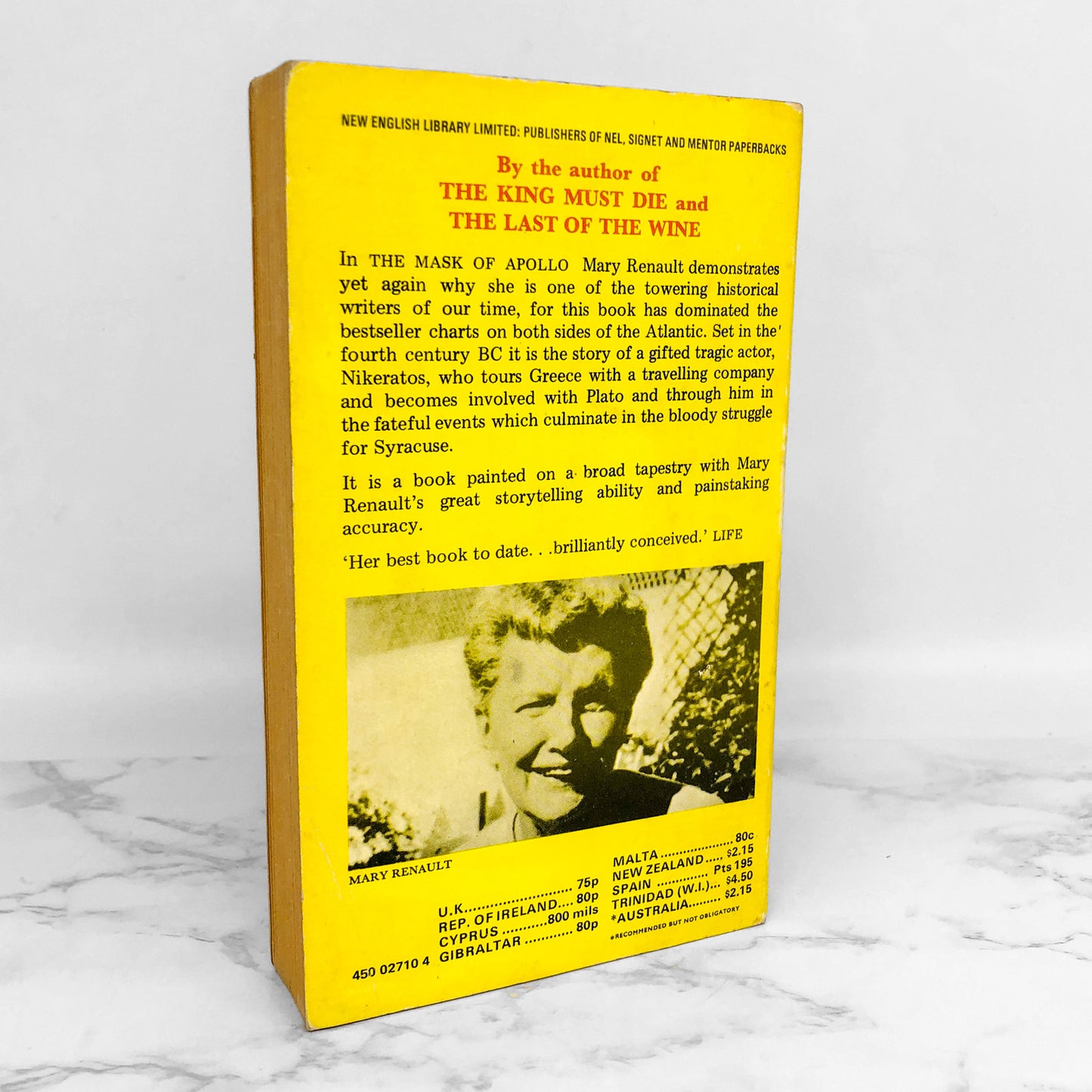 The Mask of Apollo by Mary Renault [U.K. PAPERBACK] 1975