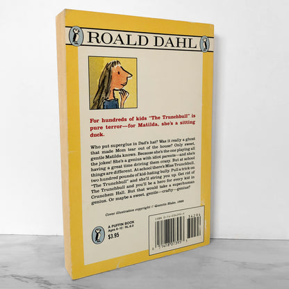 Matilda by Roald Dahl [FIRST PAPERBACK PRINTING] 1990