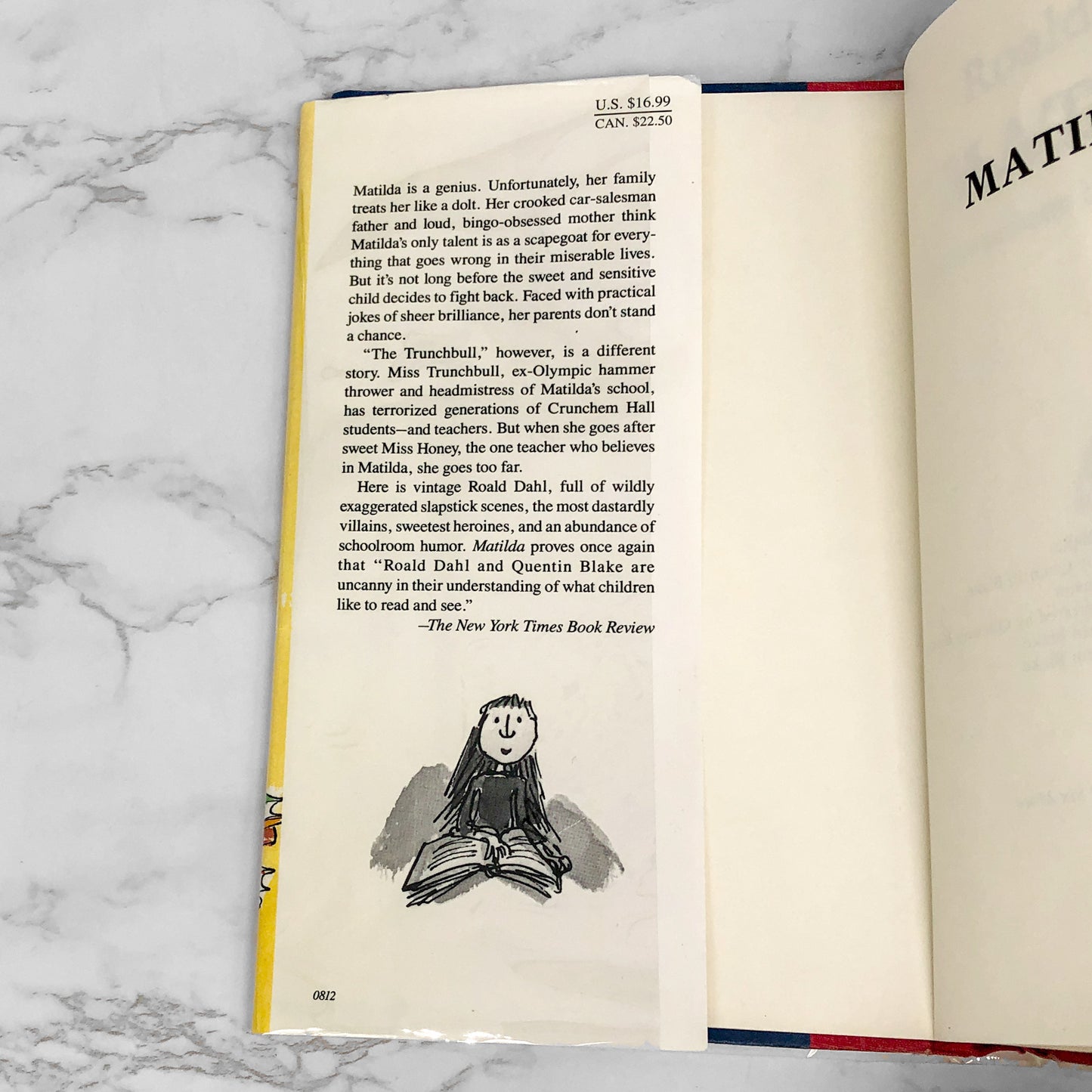 Matilda by Roald Dahl [U.S. FIRST EDITION] 1988 • Viking