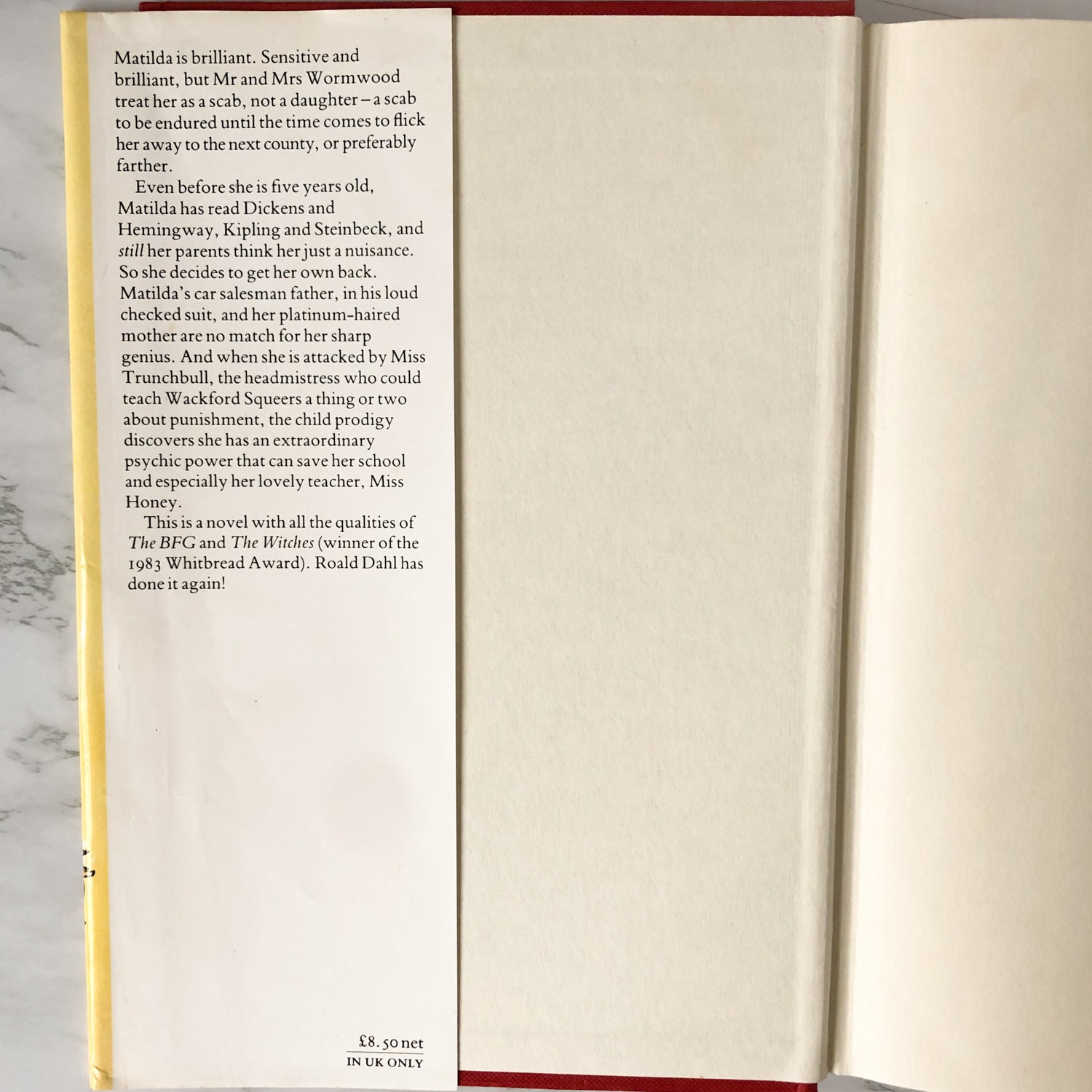 Matilda by Roald Dahl [UK FIRST EDITION / SECOND PRINTING] - Bookshop Apocalypse