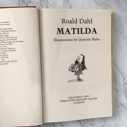 Matilda by Roald Dahl [UK FIRST EDITION / SECOND PRINTING] - Bookshop Apocalypse