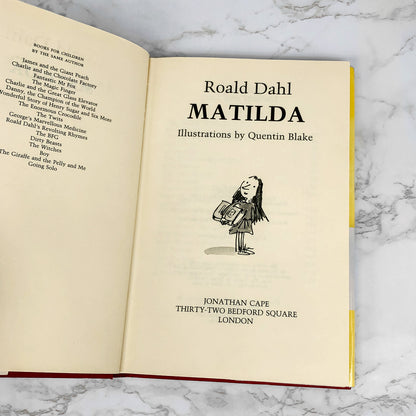 Matilda by Roald Dahl [U.K. FIRST EDITION] 1988 • 2nd Printing