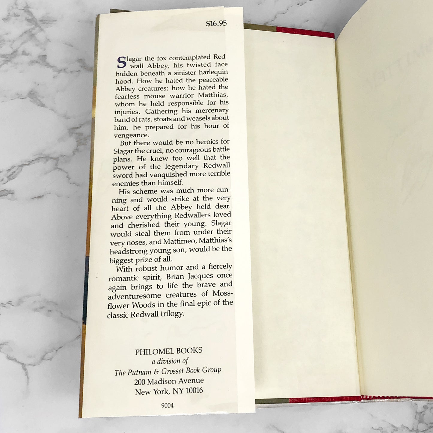 Mattimeo by Brian Jacques SIGNED! [FIRST EDITION] 1990 ❧ Redwall #3