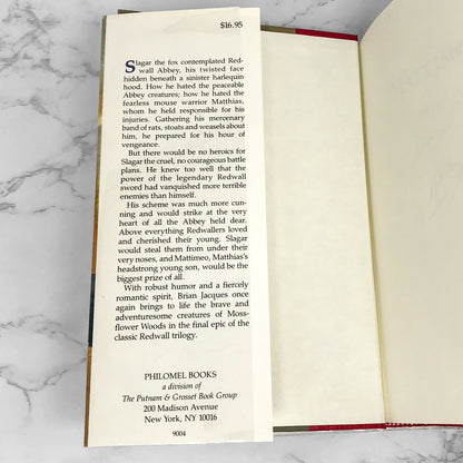 Mattimeo by Brian Jacques SIGNED! [FIRST EDITION] 1990 ❧ Redwall #3