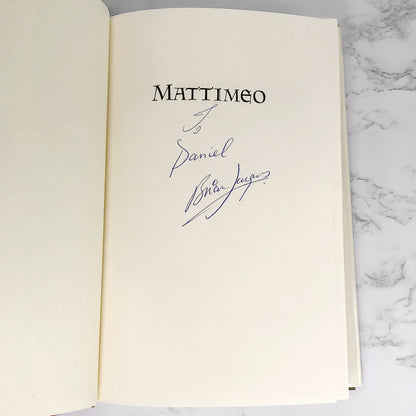 Mattimeo by Brian Jacques SIGNED! [FIRST EDITION] 1990 ❧ Redwall #3