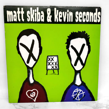 Matt Skiba & Kevin Seconds – Split [VINYL LP] 2008 • Asian Man • 2nd Pressing • 1/500 White x Charcoal Swirl