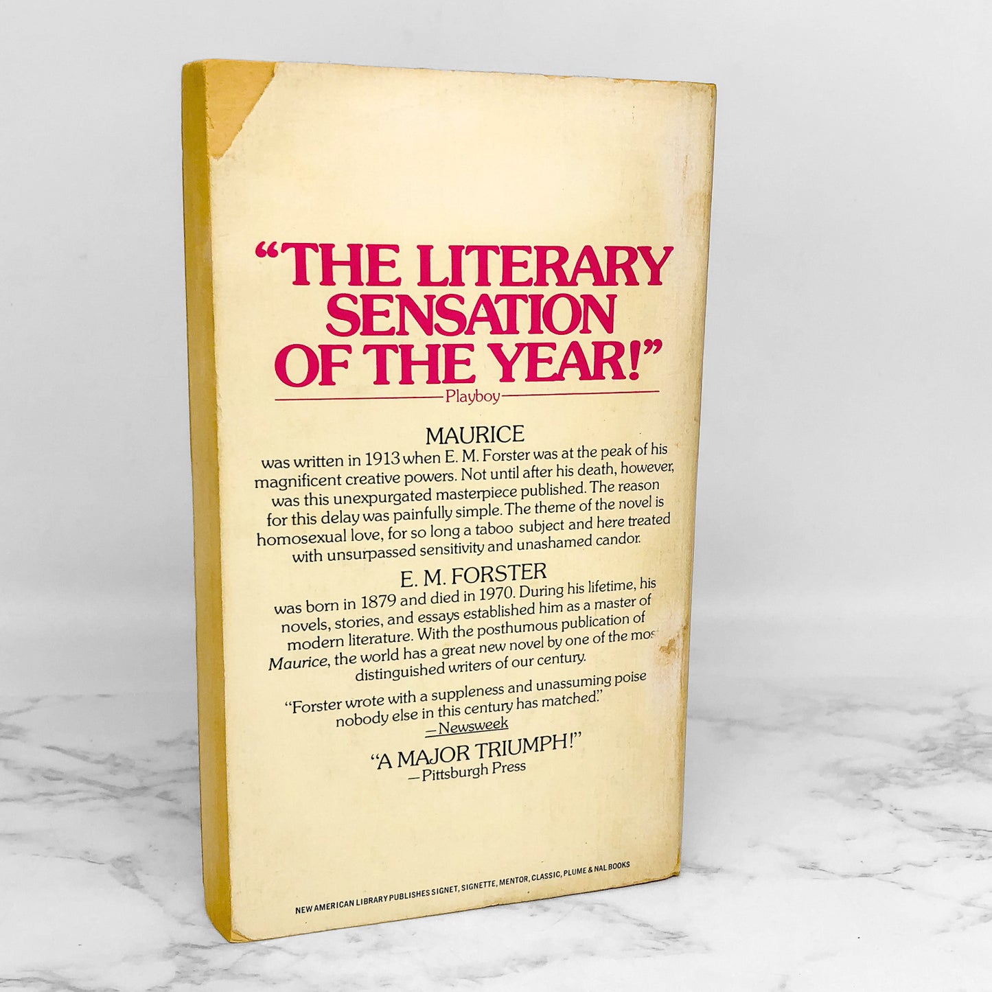 Maurice by E.M. Forster [FIRST PAPERBACK PRINTING] 1973