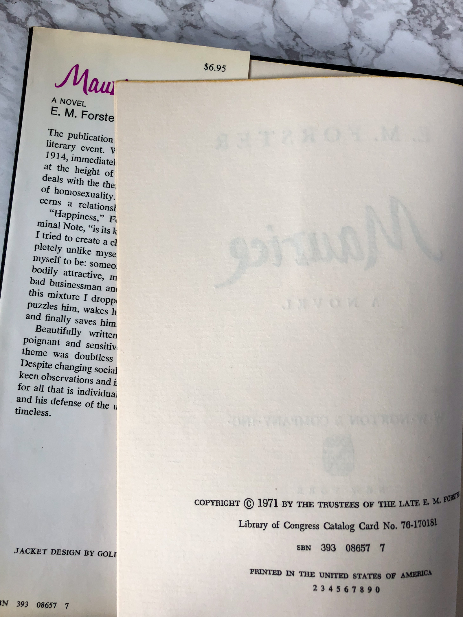 Maurice by E.M. Forster [FIRST EDITION] - Bookshop Apocalypse