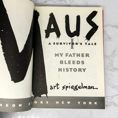 Maus I: A Survivor's Tale: My Father Bleeds History by Art Spiegelman [TRADE PAPERBACK] 1986