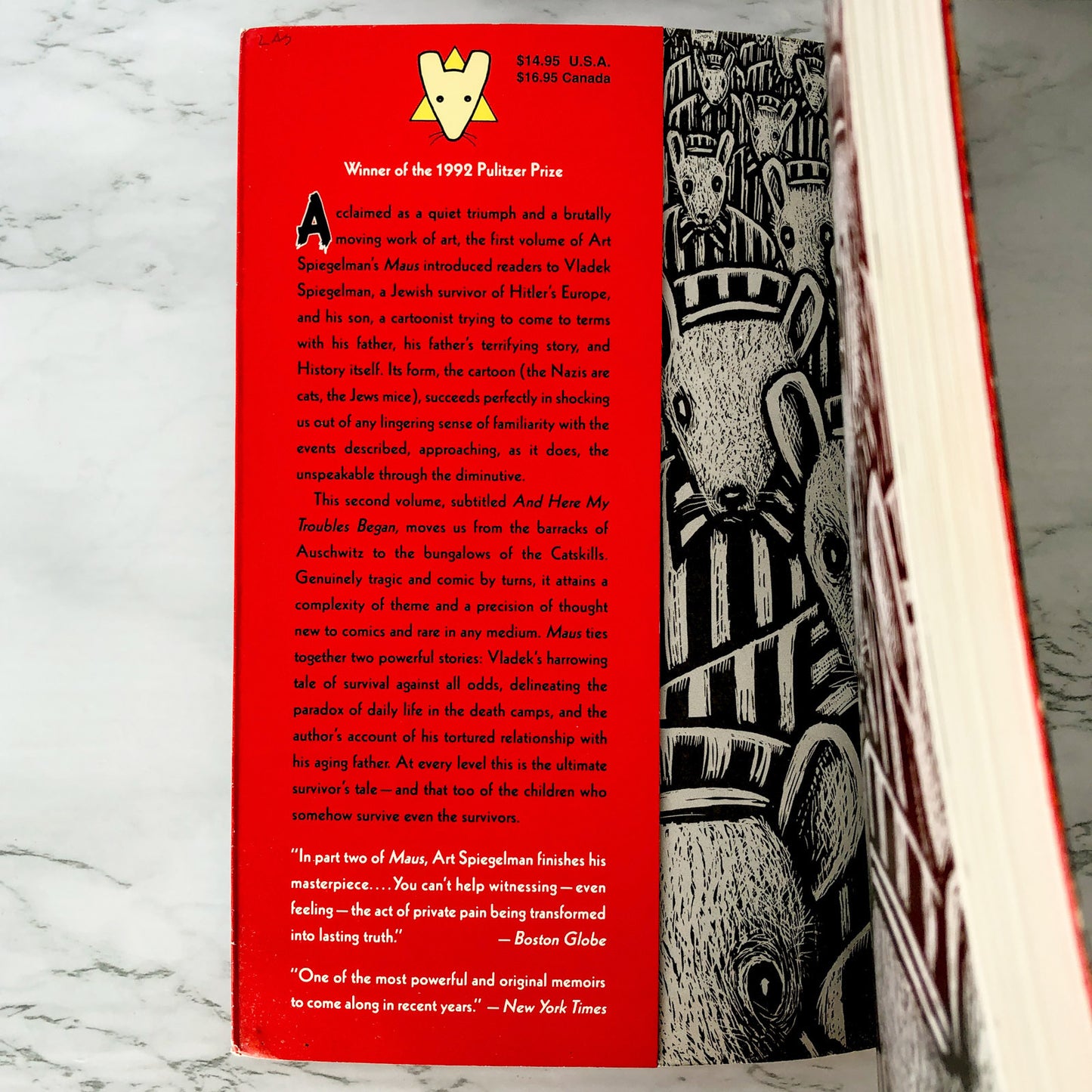 Maus II: A Survivor's Tale: And Here My Troubles Began by Art Spiegelman [TRADE PAPERBACK / 1992]