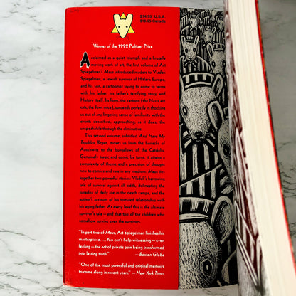 Maus II: A Survivor's Tale: And Here My Troubles Began by Art Spiegelman [TRADE PAPERBACK / 1992]