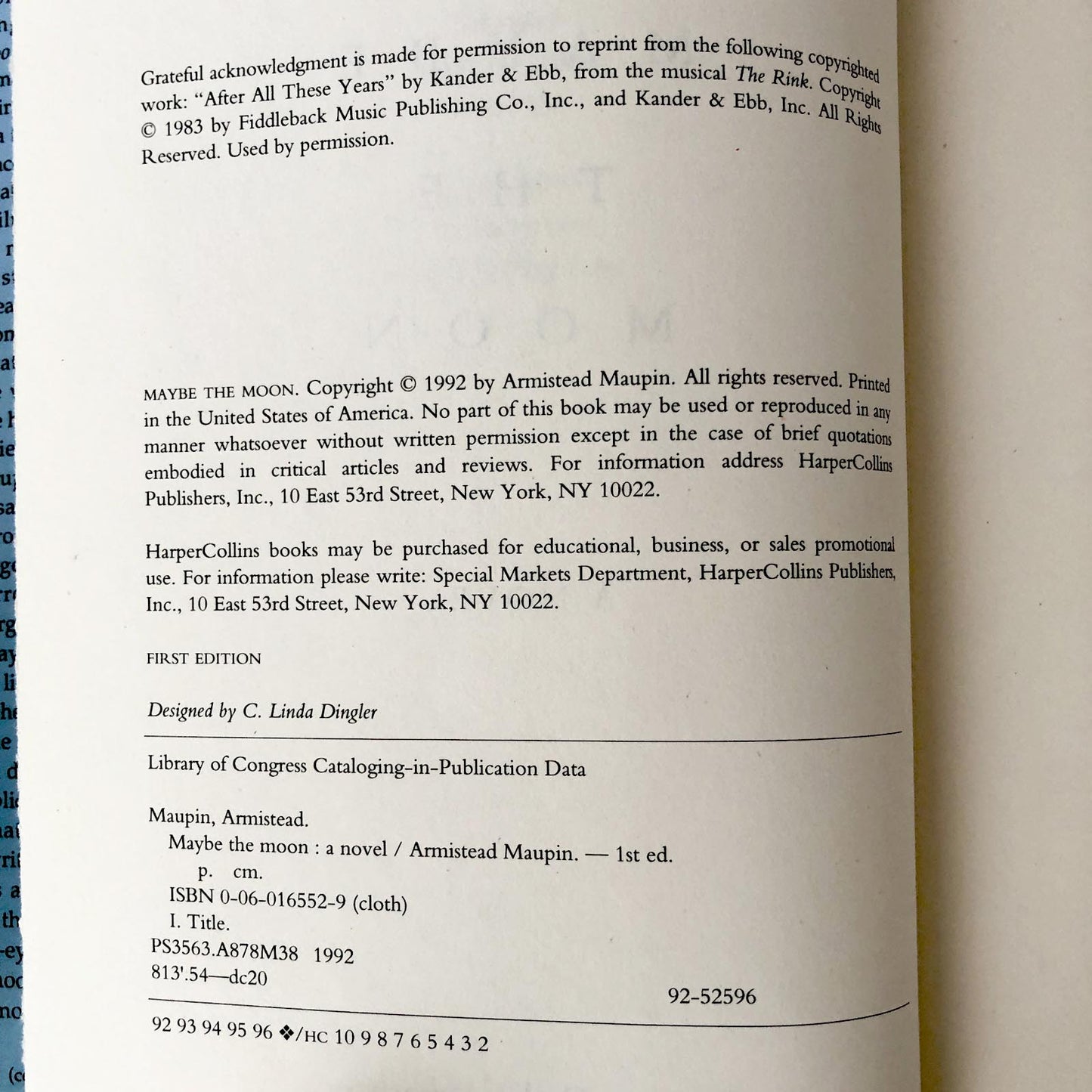 Maybe the Moon by Armistead Maupin [FIRST EDITION / 1992]