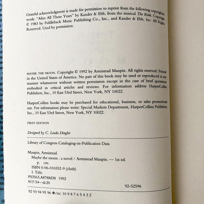 Maybe the Moon by Armistead Maupin [FIRST EDITION / 1992]