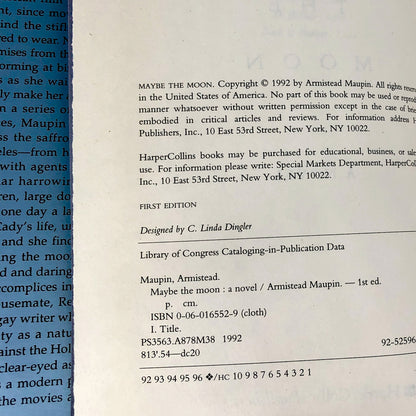 Maybe the Moon by Armistead Maupin [FIRST EDITION • FIRST PRINTING] 1992