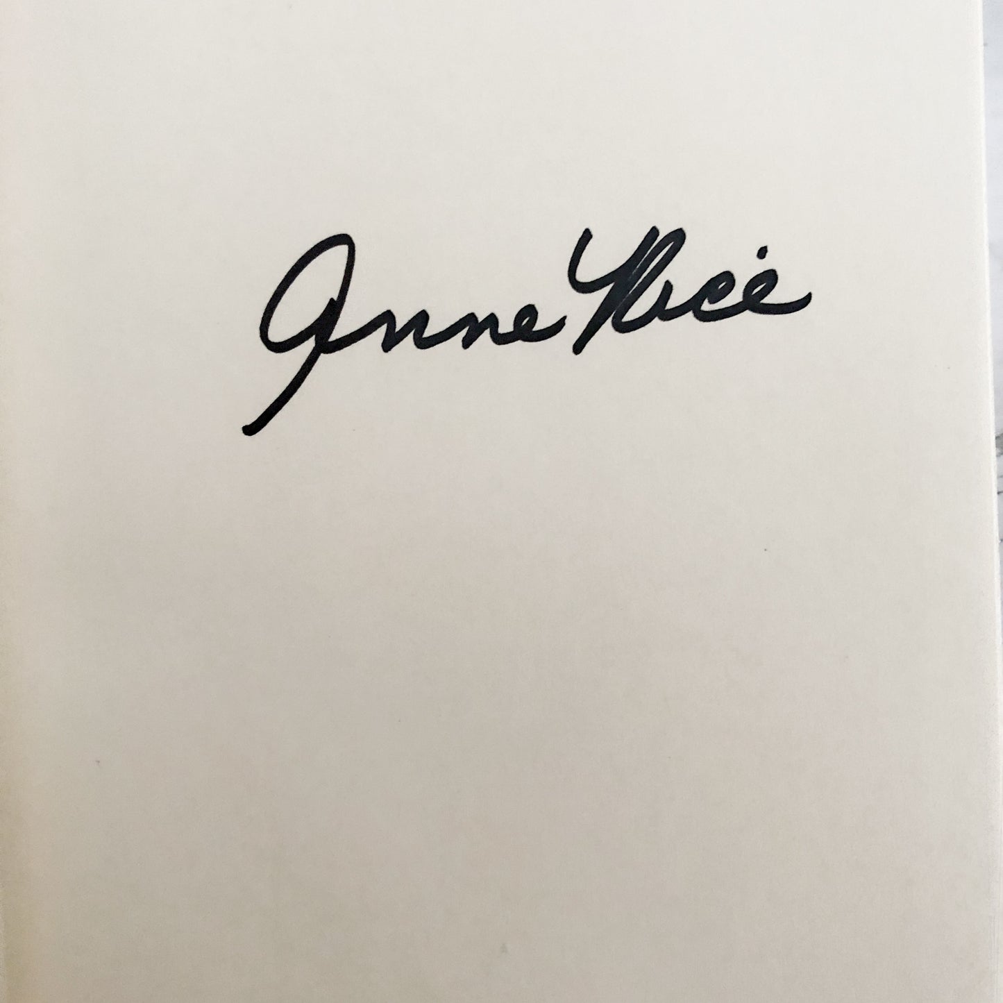 Memnoch The Devil by Anne Rice SIGNED! [FIRST EDITION / 1995]