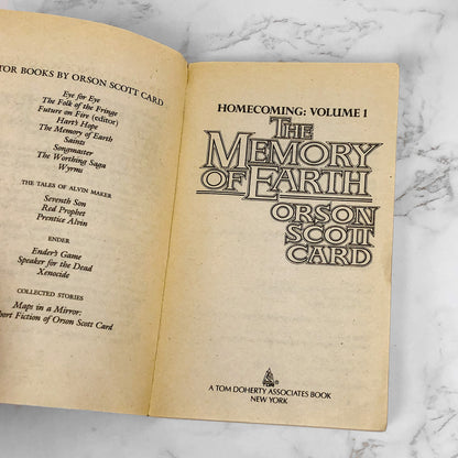 The Memory of Earth by Orson Scott Card [1993 PAPERBACK] • Homecoming Saga #1