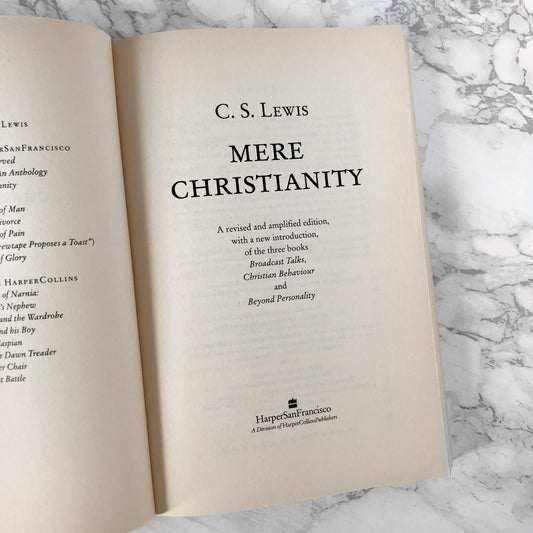 Mere Christianity by C.S. Lewis [TRADE PAPERBACK] 2001 • HarperCollins