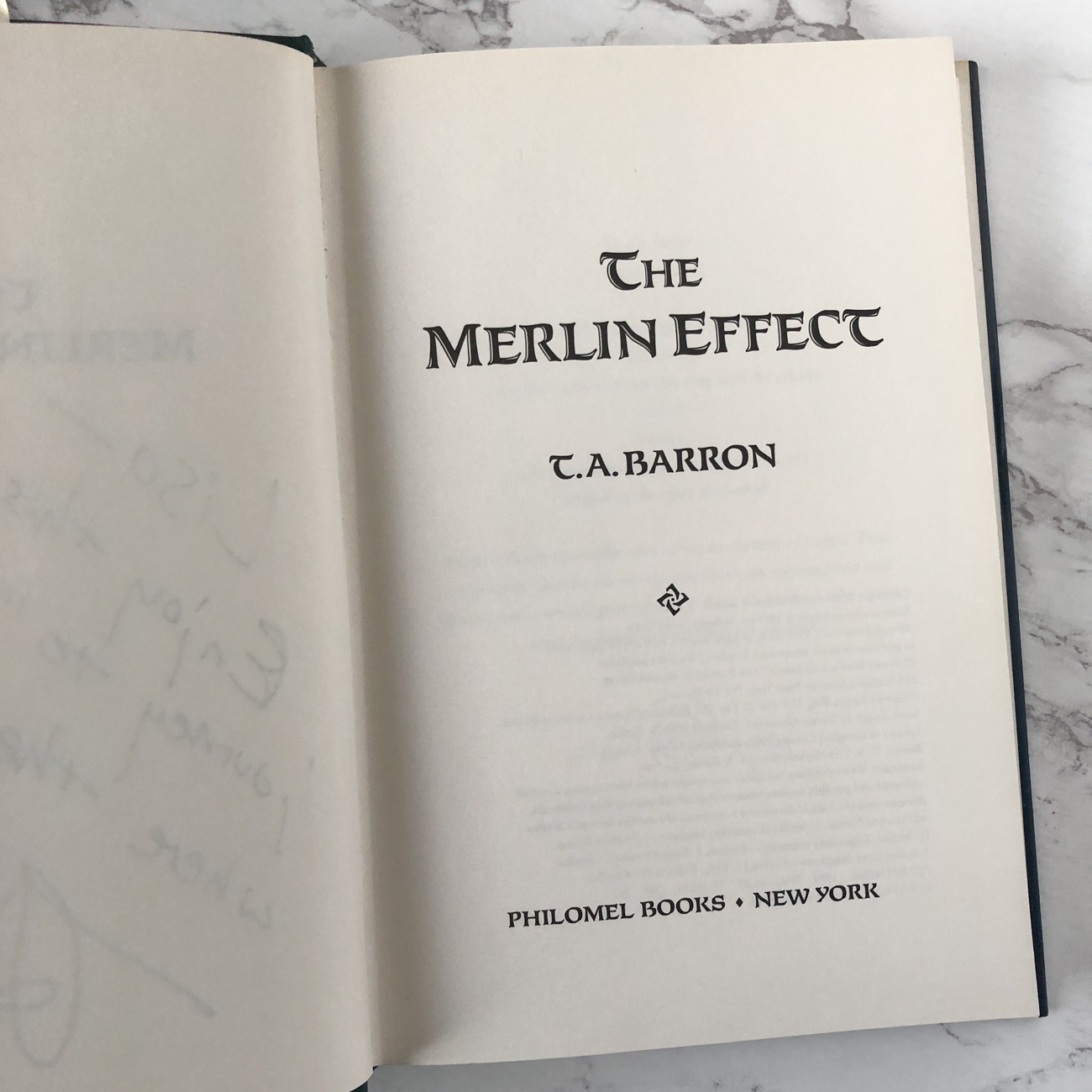 The Merlin Effect by T.A. Barron [SIGNED FIRST PRINTING] - Bookshop Apocalypse
