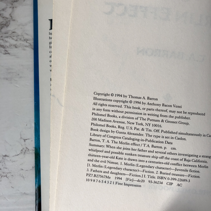 The Merlin Effect by T.A. Barron [SIGNED FIRST PRINTING] - Bookshop Apocalypse