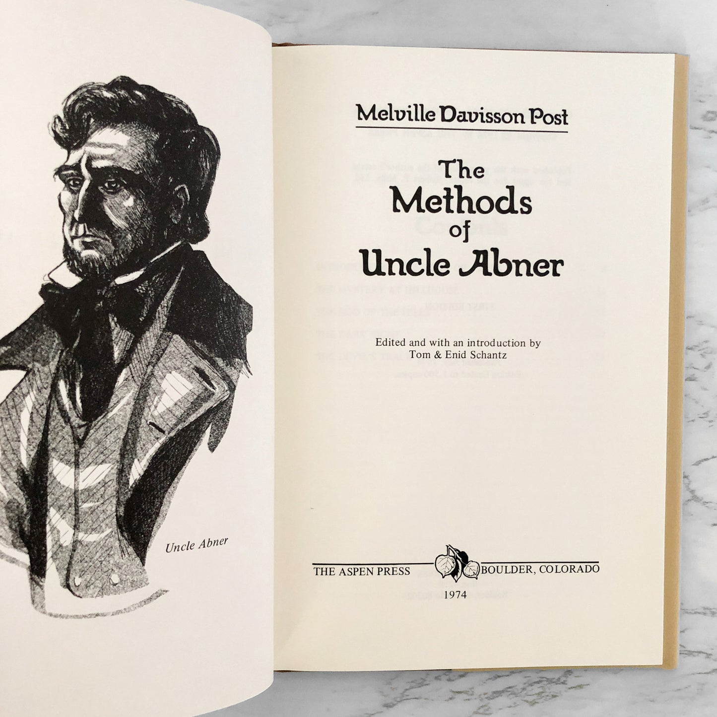 The Methods Of Uncle Abner by Melville Davisson Post [FIRST EDITION / 1974]