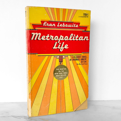 Metropolitan Life by Fran Lebowitz [FIRST PAPERBACK EDITION / 1978]