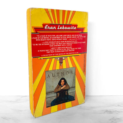 Metropolitan Life by Fran Lebowitz [FIRST PAPERBACK PRINTING / 1978]