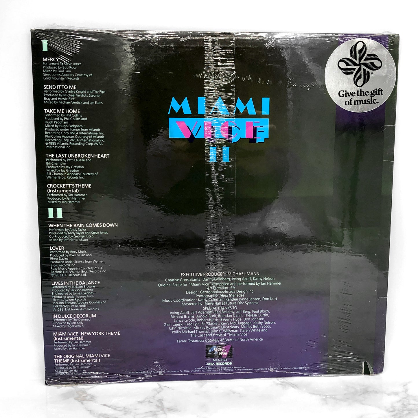 Miami Vice II - New Music From The Television Series [VINYL LP] 1986 • MCA • Still Sealed!