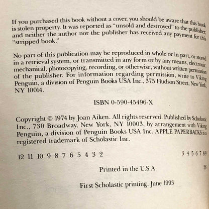 Midnight is a Place by Joan Aiken [1993 TRADE PAPERBACK]