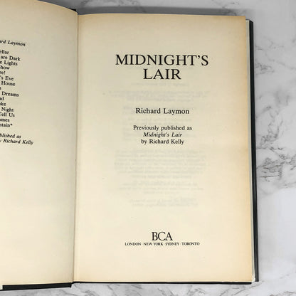 Midnight's Lair by Richard Laymon [1992 U.K. HARDCOVER]