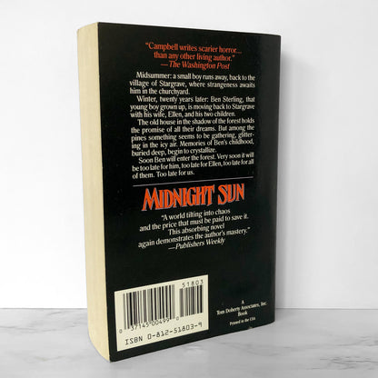 Midnight Sun by Ramsey Campbell [FIRST PAPERBACK PRINTING] 1992 • Tor Horror