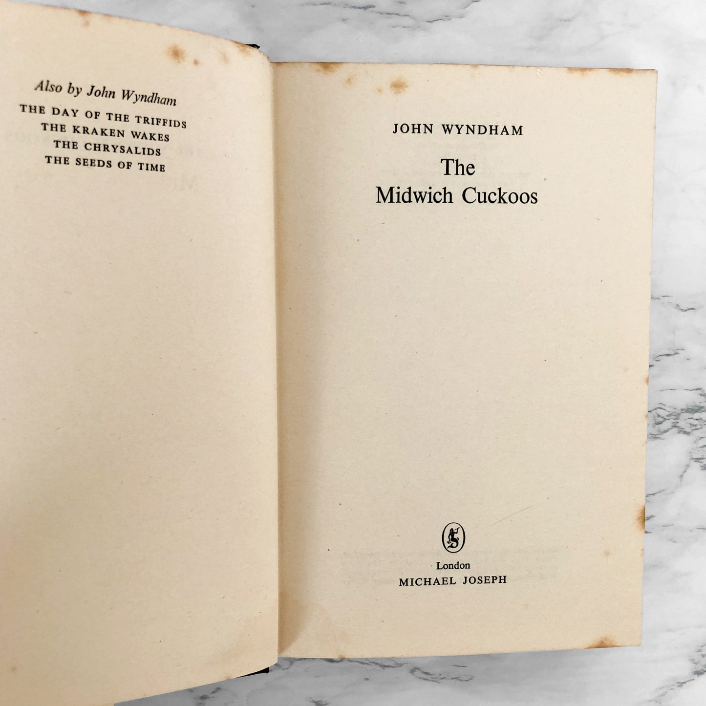 The Midwich Cuckoos by John Wyndham [U.K. FIRST EDITION / THIRD IMPRESSION] 1958 Michael Joseph