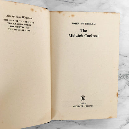 The Midwich Cuckoos by John Wyndham [U.K. FIRST EDITION / THIRD IMPRESSION] 1958 Michael Joseph