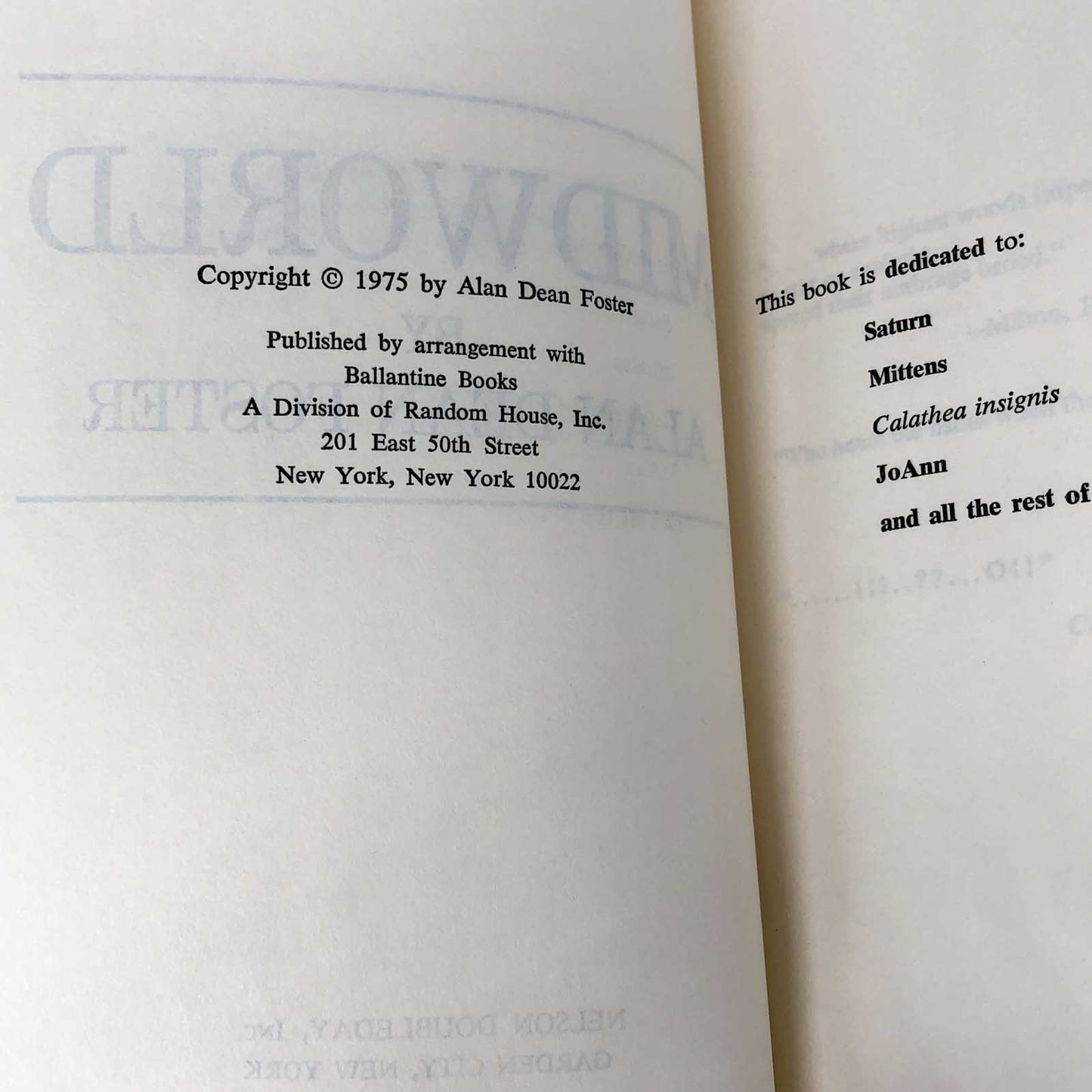 Midworld by Alan Dean Foster [1975 HARDCOVER]