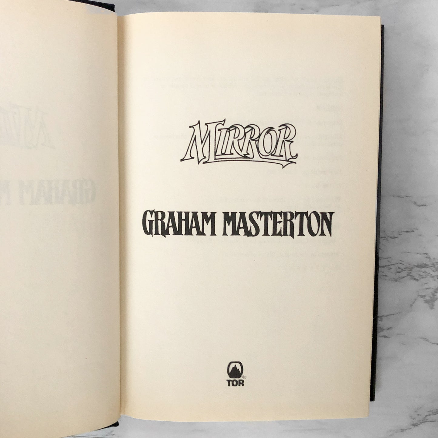 Mirror by Graham Masterton [FIRST EDITION • FIRST PRINTING] 1988 • TOR Horror