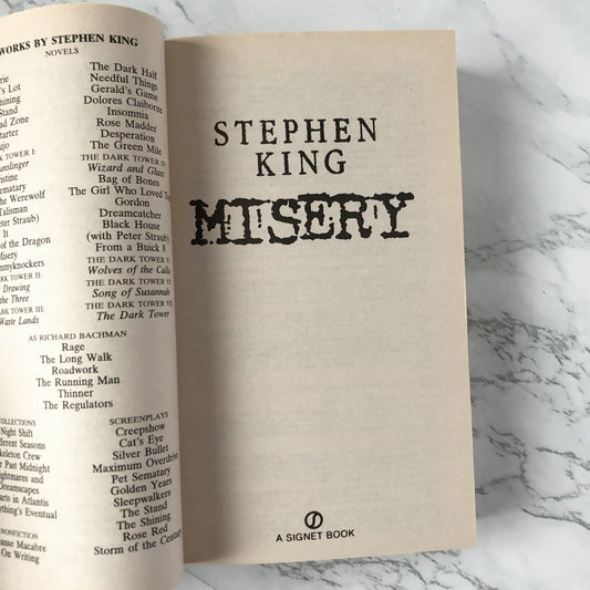 Misery by Stephen King [MM PAPERBACK] - Bookshop Apocalypse