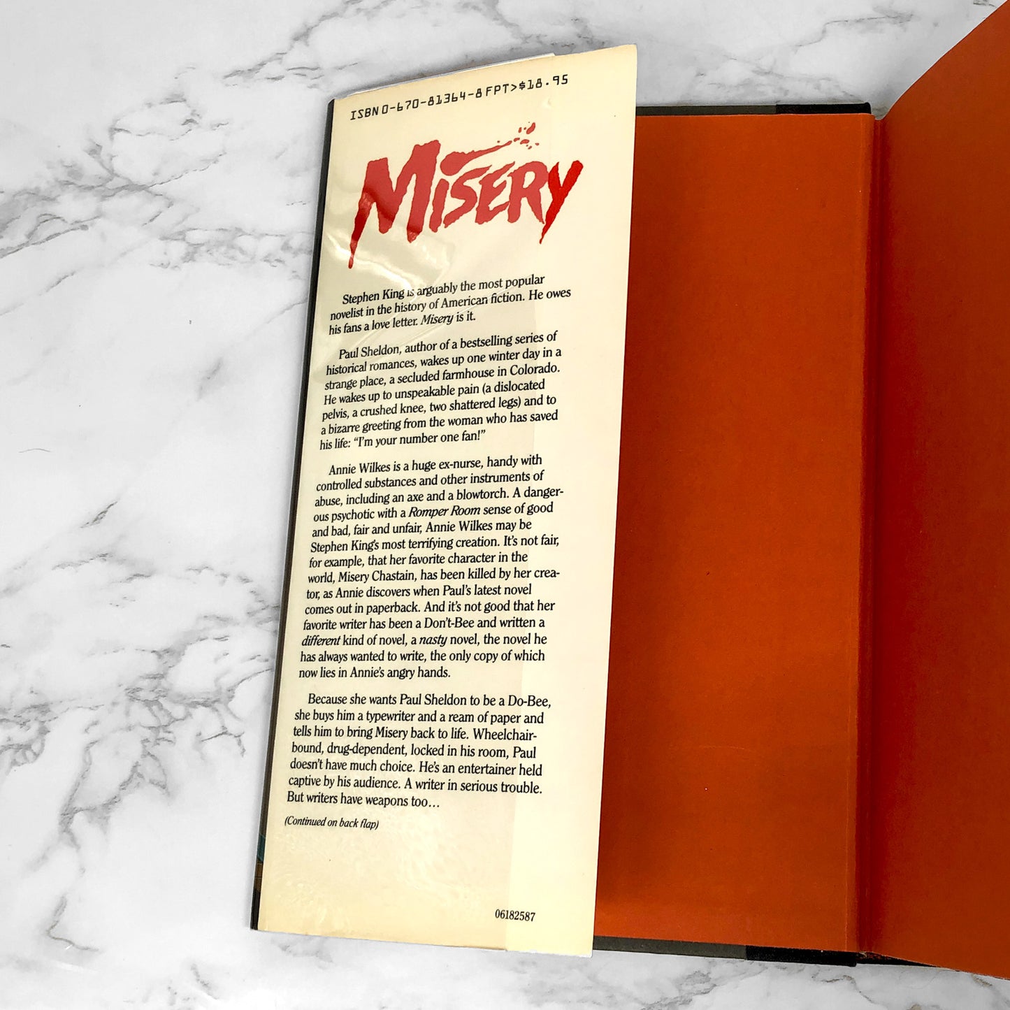 Misery by Stephen King [FIRST EDITION • FIRST PRINTING] 1987