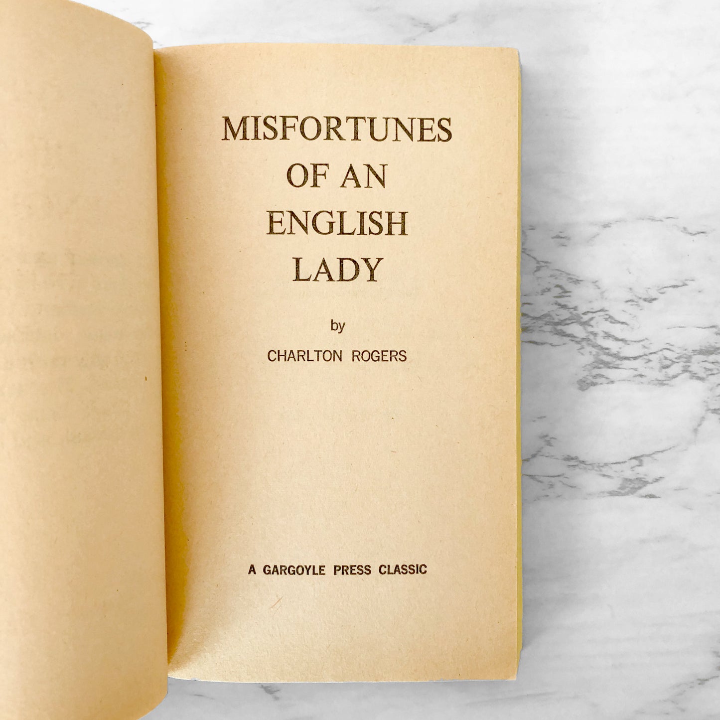 Misfortunes of an English Lady by Charlton Rogers [1969 SLEAZE PAPERBACK]