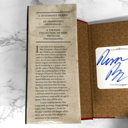 Miss Peregrine's Home for Peculiar Children by Ransom Riggs SIGNED! [LTD. FIRST EDITION /  FIRST PRINTING]
