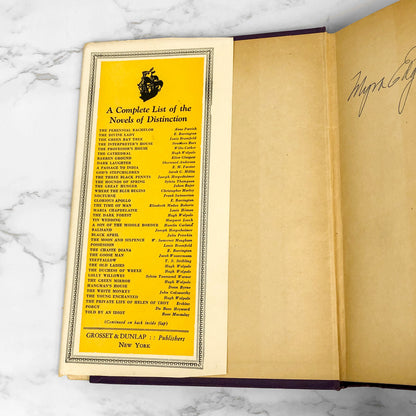 The Mistress of Husaby by Sigrid Undset [FIRST EDITION • FOURTH PRINTING] 1928 • Grosset & Dunlap