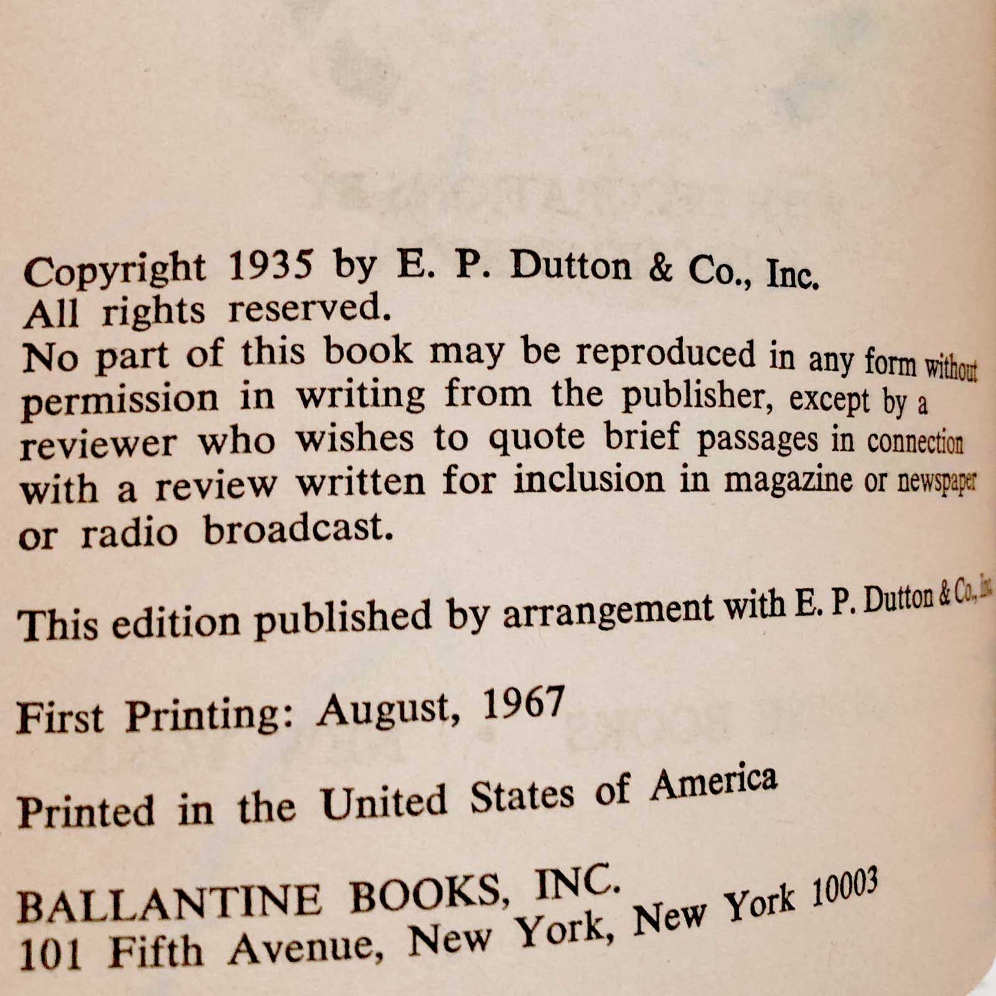 Mistress of Mistresses by E.R. Eddison [FIRST EDITION / FIRST PRINTING] 1967